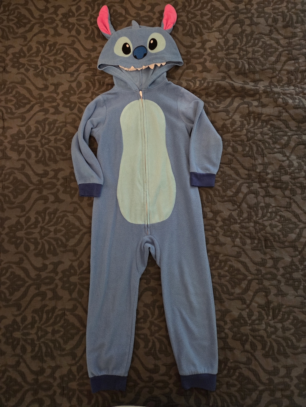 Disney Stitch Character Fleece Hooded One-Piece